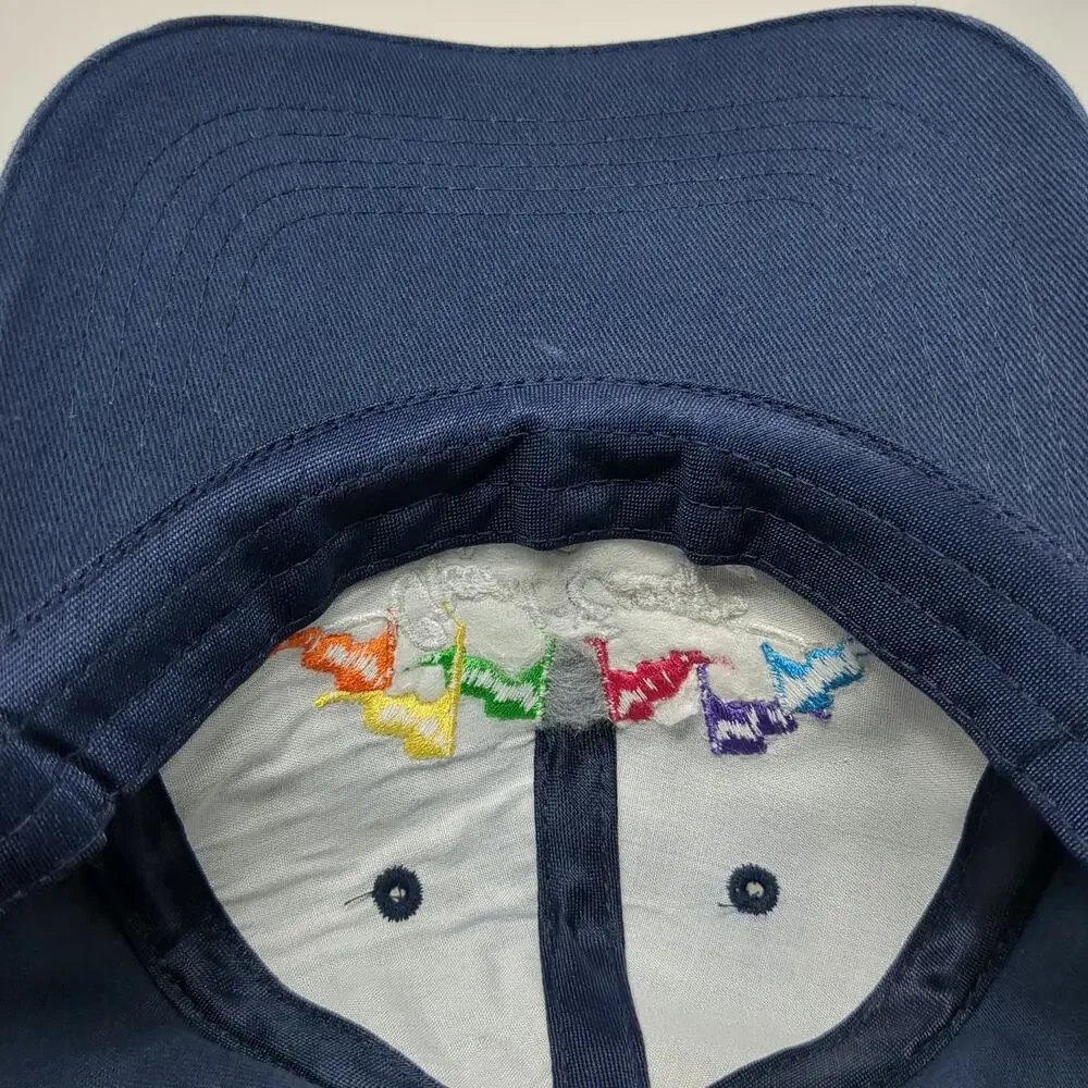 Six Flags Baseball Cap Blue One Size Great Escape Lake George Embroidered Hat